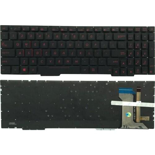 US Laptop Keyboard For ASUS GL553 GL553V GL553VW ZX553VD ZX53V ZX73 FX553VD FX53VD FX753VD FZ53V English Keyboard With Backlit
