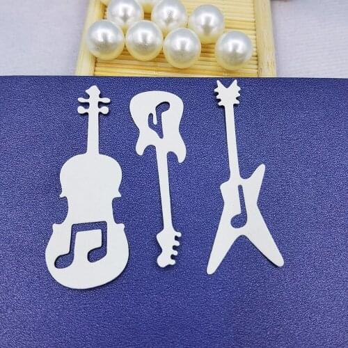 Guitar Combination Metal Cutting Dies for DIY Scrapbooking Album Cardmaking Decorative Embossing Making Greeting Card P Paper