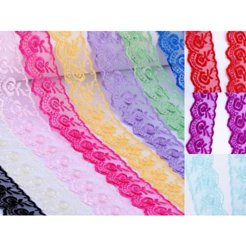 10 yards 4.5cm Lace DIY handmade materials headwear home decoration clothing materials Bud silk Inelasticity of 45 mm