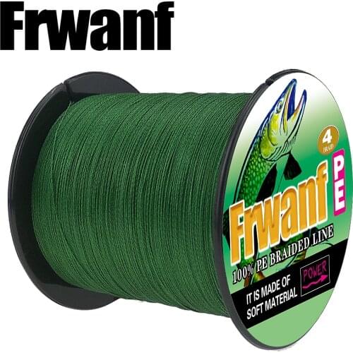 Frwanf 300M 330Yards 4 Strand PE Braid Fishing Line 6LB-100LB 0.10MM-0.55MM Super Strong Multifilament Fishing Lines