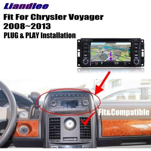 Liandlee Android 8.0 up For Chrysler Voyager 2008~2013 Car Carplay Radio DVD Player GPS Navi Navigation Maps Camera OBD2 Screen