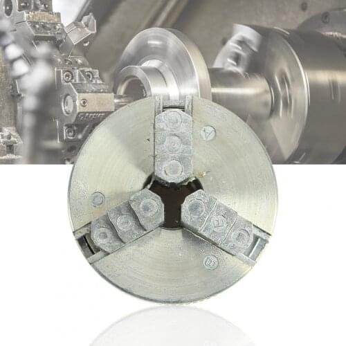 Z011 Mini Drill Chuck Manual Self-Centering Lathe 3-Jaw Chuck with Connecting Rod Clamping Tools For CNC Lathe Machine Tool