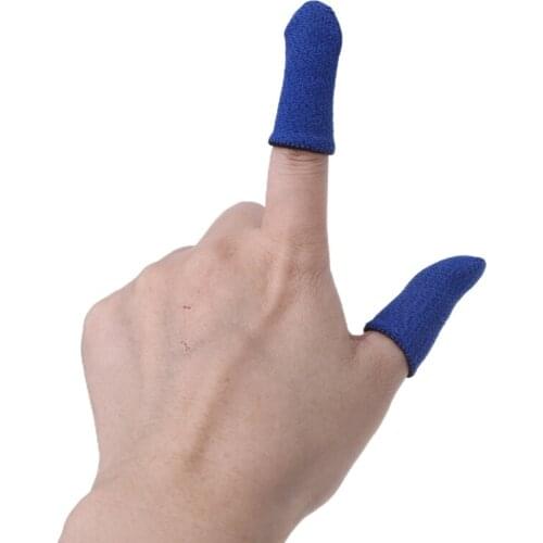 50 Pair Sweat-Proof Knitted Fabric Finger Cover Game Touch Screen Thumb Game Pad Finger Sleeve for Gaming Accessories