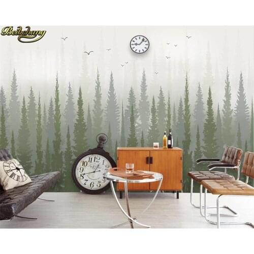 Beibehang wall papers home decor Custom 3d wallpaper mural pine tree bird background wallpaper for bedroom walls 3d wallpaper