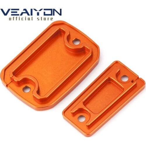 New Pair Motorcycle Front Brake Reservoir Fluid CNC Tank Cover Oil Cup Caps For Husqvarna 701 supermoto 2016 2017 2018-2021