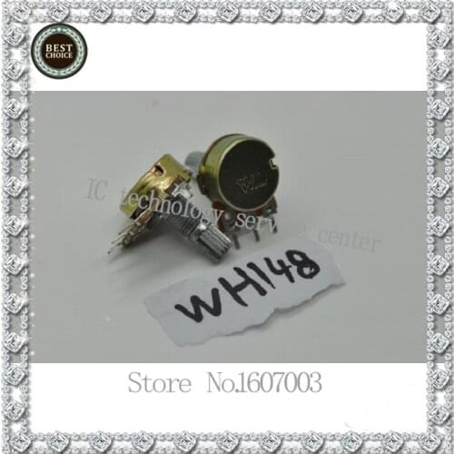 Single potentiometer WH148 B1K 2K5K10K20K 50K 100K 500K handle length 15MM 50PCS