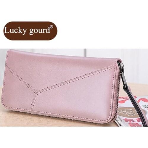 OURCIAO New Ms. Long Wallet Fashion Zipper Wallet Bill Clip Small Fresh Leather Wallet Women Multifunction Hand bag Z919