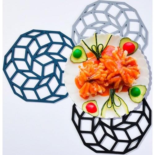 Coaster Multifunctional Heat Insulation Geometric Shape Kitchen Decoration Table Cup Mat for Restaurants