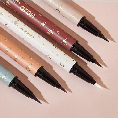 HOJO 8 Colors Eyeliner Not Smudge Matte Sweatproof Waterproof Eye Liner Pen Long Lasting For Women Eye Makeup Cosmetic Tool TSLM