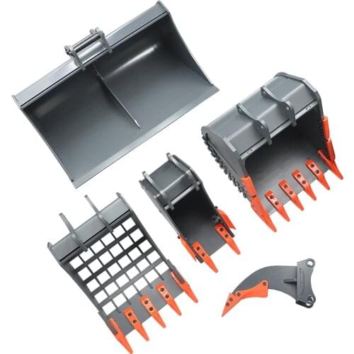 RC Full Metal 360L Excavator Ripper Bucket assembly For 1/14 RC Hydraulic Excavator JD-106 Engineering vehicle Parts
