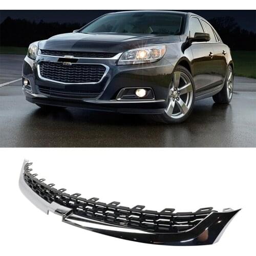 Front Grille Honeycomb with Gloss Black Above Frame 2014-2016 Chevrolet Malibu ABS Car Accessories