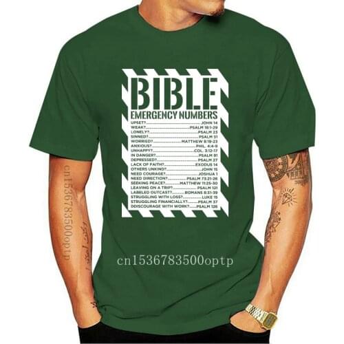 Bible Emergency Number New MenS Shirt Christians Devotion Worship Jesus Christ Hip Hop Fashion Casual for Men Shirt Designer