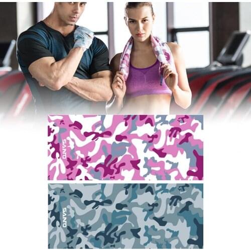 Sports printed towel sweat-absorbent fitness quick-drying breathable soft beach yoga towel outdoor fitness towel