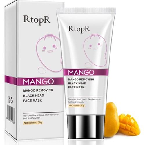 Mango Blackhead Remover Acne Treatment Nose Oil-control Mud Pore Strip Mask Whitening Cream Peel Off Mask Nose Peel Skin Care