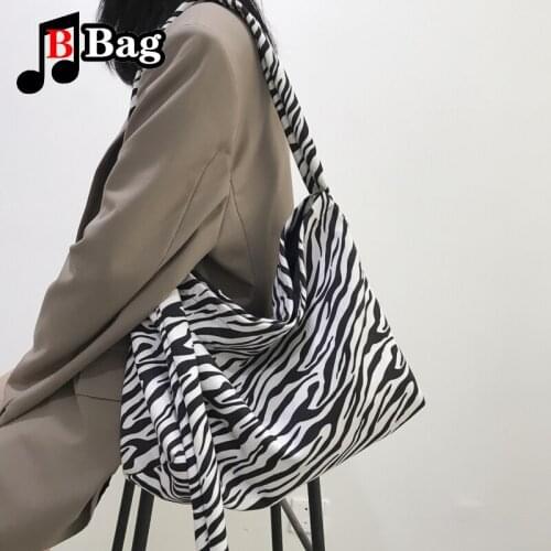 Shopping Bags Handbag Women Casual Students Large Capacity Canvas Bag shoulder bag Female Zebra pattern and leopard Fashion tote