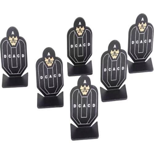 Tactical 6pcs/pack AB Target Practice Set Shooting Metal Military Training Nock Down Target Paintball Accessories