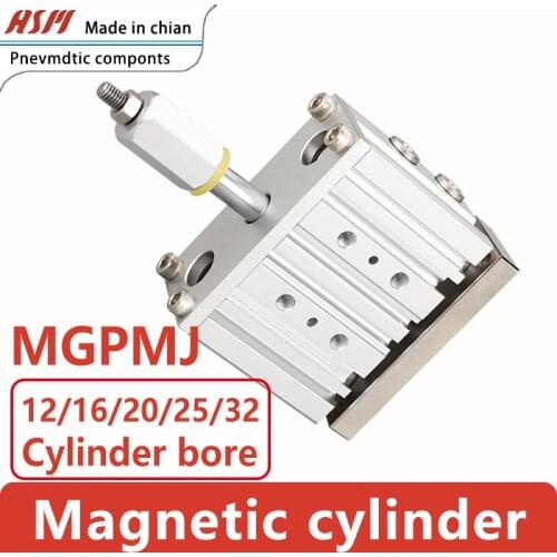 The Stroke of The Pneumatic Cylinder Triaxial Guide Rod With Adjustable MGPM Is 25/50/75/100MM