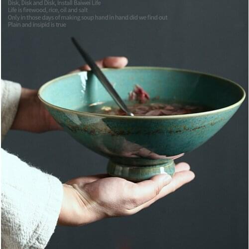 Japanese-style noodle bowl Ajisen Ramen bowl household ceramic creative hat bowl commercial large soup bowl beef noodle bowl