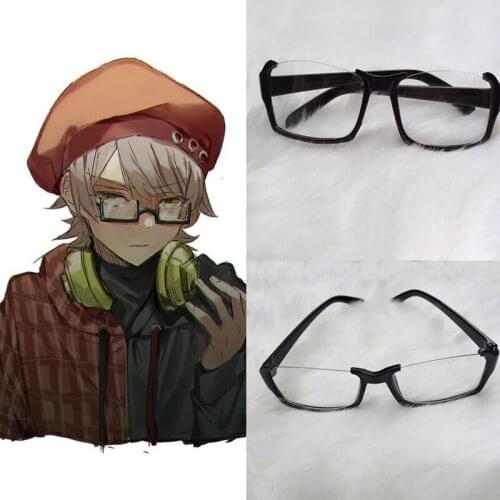 Wolf Game Shimotsuki Yukinari Cosplay Eyeglasses Black Frame Eye Glasses Halloween Cosplay Costume Accessories