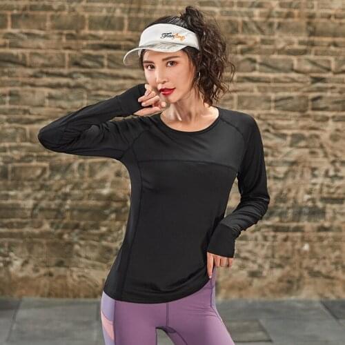 Womens Seamless Long Sleeve Crop Top Yoga Shirts with Thumb Hole Running Fitness Gym Workout Seamless Top Shirts