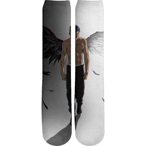 Tessffel Singer Famous Rapper XXXTentacion Eminem 3DPrint Harajuku Cotton boys/girls/men/women funny HipHop Socks ankle socks A7