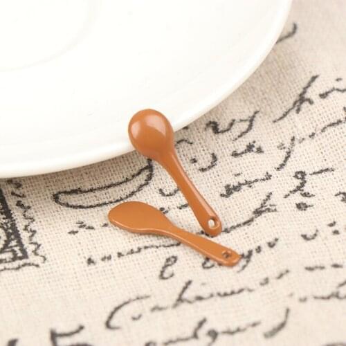 1set Metal Spatula And Spoon Toys For Doll House 1/12 Metal Dollhouse Kitchen Miniature Accessories
