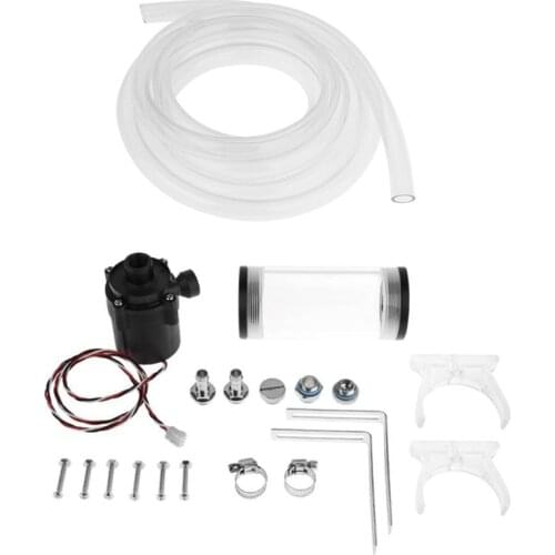 1pcs G1/4 Thread 19W Sc600 Pump Computer Water Cooling & 1pcs 2M Transparent Pvc Pipe Tube Water Cooling Soft Pipe