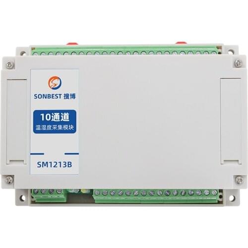 10-channel temperature and humidity acquisition module