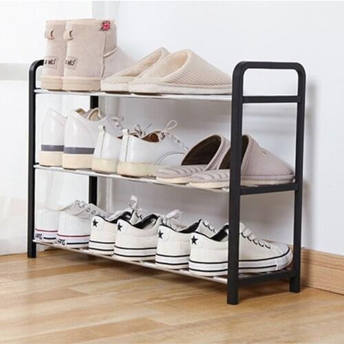 2021 Non-woven shoe storage rack hall closet adjustable storage rack removable storage rack shoe door DIY easy to install