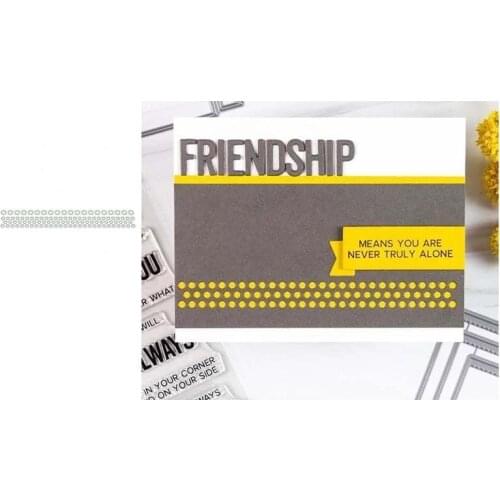 2021 New Arrival Little Circle Dot Decorative Strip Metal Cutting Dies Scrapbook Craft Die Cut Stencil Make Mould Decor Template