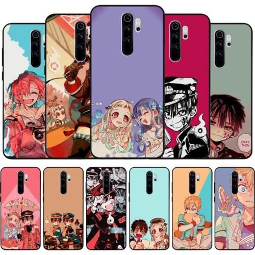 Jibaku shounen hanako kun black Silicone Phone Case For Redmi note 9 8 7 Pro S 8T 7A Cover