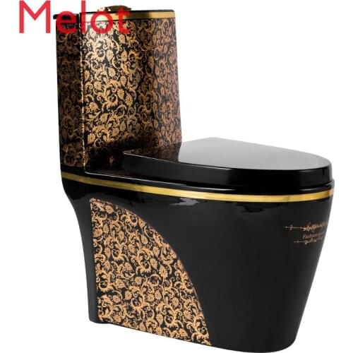 Home All Kinds of Black Gold Bathroom European Toilet New Toilet