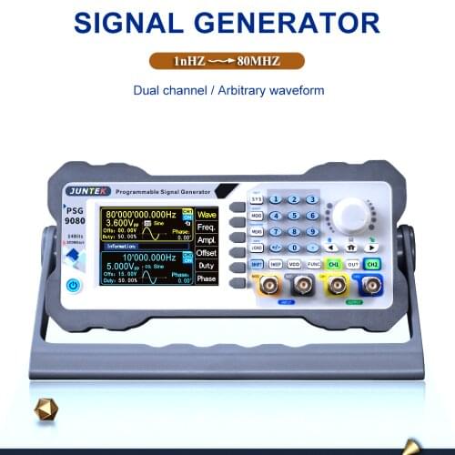 1nHz-80Mhz Function Signal Generator Digital Programmable DDS 2CH Function/Arbitrary Waveform Signal source frequency meter