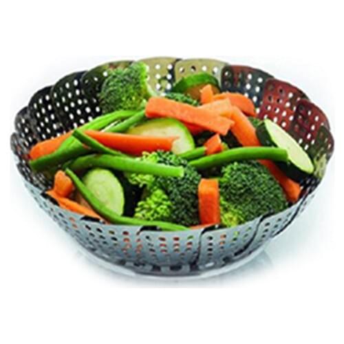 Steamed Vegetables Cooking-Pots top-Steel Blanching Bracket-Healthy Cooker
