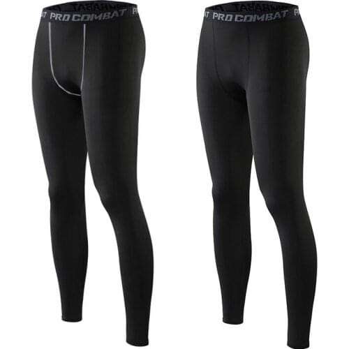 Mens Running Tights GYM Compression Pants Gym Fitness Tight Pants Basketball Training Leggings Tights Sportswear