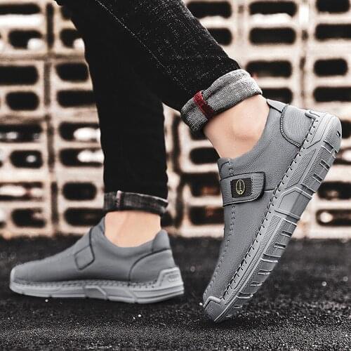 Men Shoes Loafers Men Shoes Black Mens Leather Zapatos Hombre Casual Fashion Zapatillas Genuine Moccasins Man