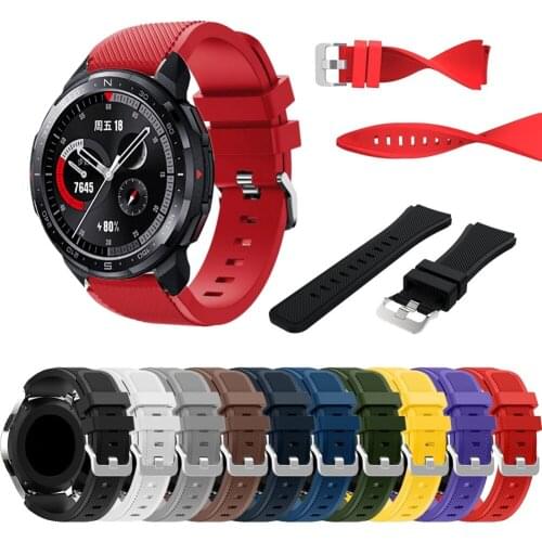 22mm Silicone Wrist Strap For Honor Watch GS Pro GS 3 Dream Sport Bracelet For Honor Magic 2 46mm Smartwatch Waterproof Band New
