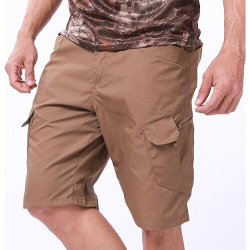 Outdoor Climbing Loose Cargo Shorts Army Fan Tactical Shorts Camouflage Training Clothes Men Summer Fitness Sports Short Trouser