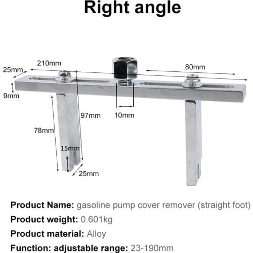 Fuel Pump Removal Universal Repair Tools Disassembly Round Claw Right Angle Corner Gasoline Pump Cover Wrench