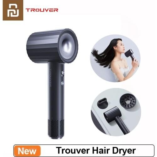 Youpin Trouver High Speed Hair Dryer 3 Minutes Quick Drying 57°C Smart Constant Temperature Negative Ion Hair Care Hair Dryer