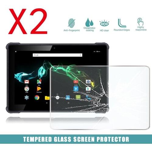 2Pcs Tablet Tempered Glass Screen Protector Cover for Archos 101 Saphir Tablet HD Eye Protection Anti-Fingerprint Tempered Film