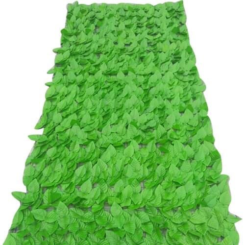1pc 50x100cm Artificial Leaf Roll Privacy Screen Hedge Wall Fence Balcony fake Plant for facades fences bars Hanging top Decor
