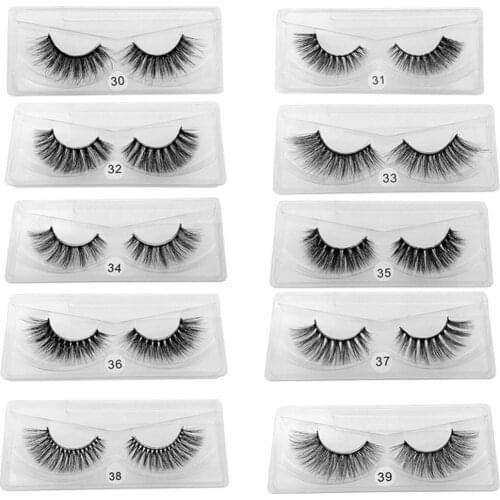10Pairs 3D Long Faux Mink Fur Thick False Lash Eyelashes Extension Eye Makeup Long Lasting Mink Lashes Natural Dramatic