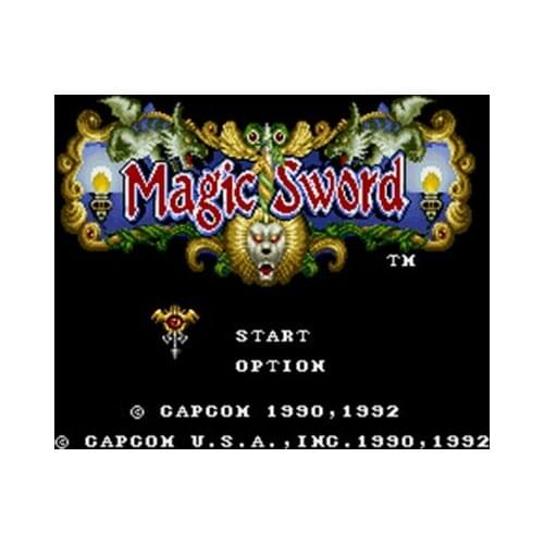 Magic Sword 16 bit Big Gray Game Card For NTSC Game Player Drop Shipping