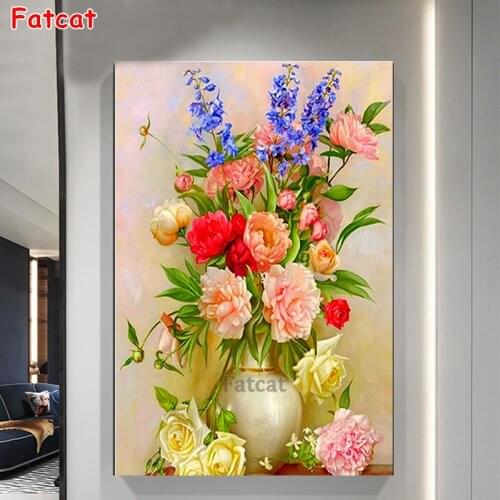 Diamond Painting Square Drill Flower Peony Embroidery Sale Diamond Mosaic Stitch Picture Rhinestone Home Decor Drop Ship PP2003