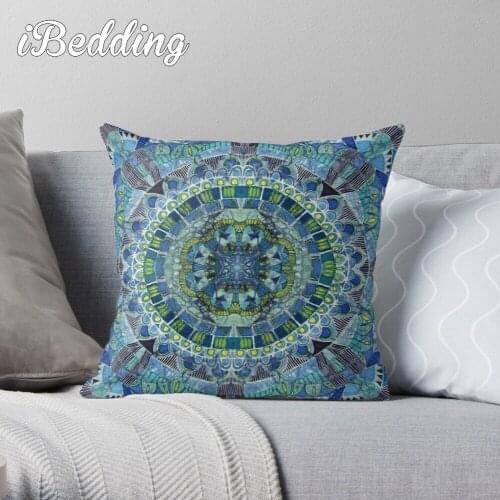 Batik pattern Throw Pillow Cushion Cover Polyester throw pillows case on sofa home living room car seat decor 45x45cm