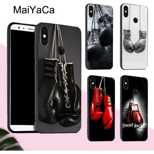 MaiYaCa Boxing Gloves Case For POCO X3 F2 Pro Case For Redmi Note 8 Pro 8T 7 9 9S 9A 9C For Mi Note 10 Lite A3