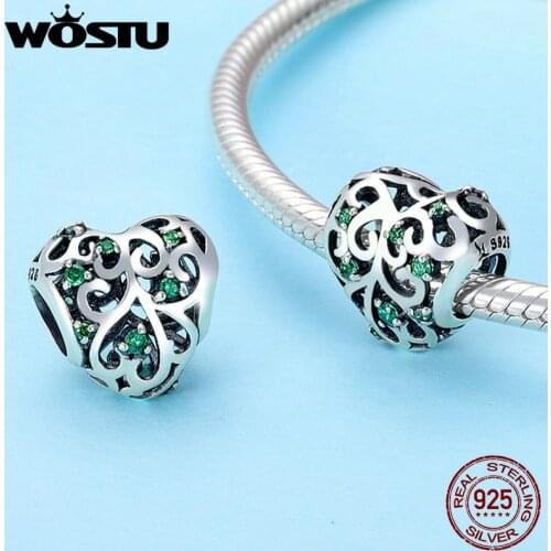 WOSTU 2020 Hot Trendy 925 Sterling Silver Tree Of Life Charm fit Original DIY S925 Bead Bracelet Jewelry Making Gift BKC720