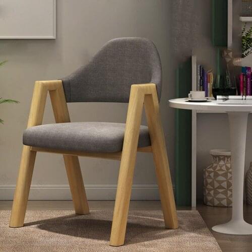 Wooden Make Up Chair Furniture Backrest With Armrest 의자 Home Dining Chairs For Home Decoration Restaurant Chair