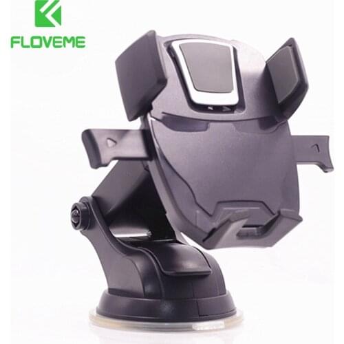 FLOVEME Phone Holder Car Windshield Gravity Sucker Holders Mobile Phone Support Car Portable Holder For iPhone Xiaomi Samsung
